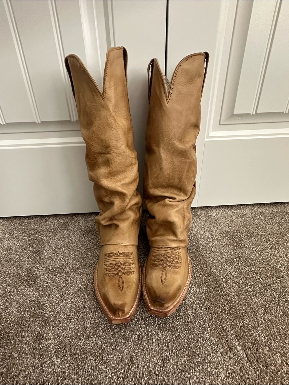 Freebird Wilma Tan Leather Western Cowboy Boots